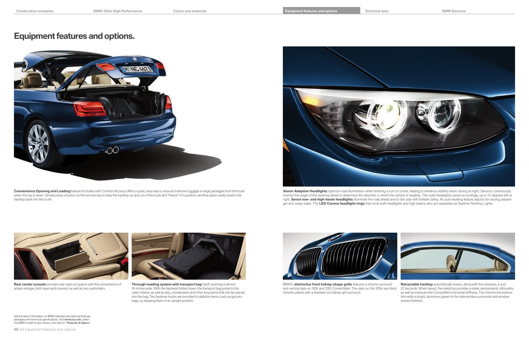 2012 BMW 3-Series Convertible Brochure Page 18